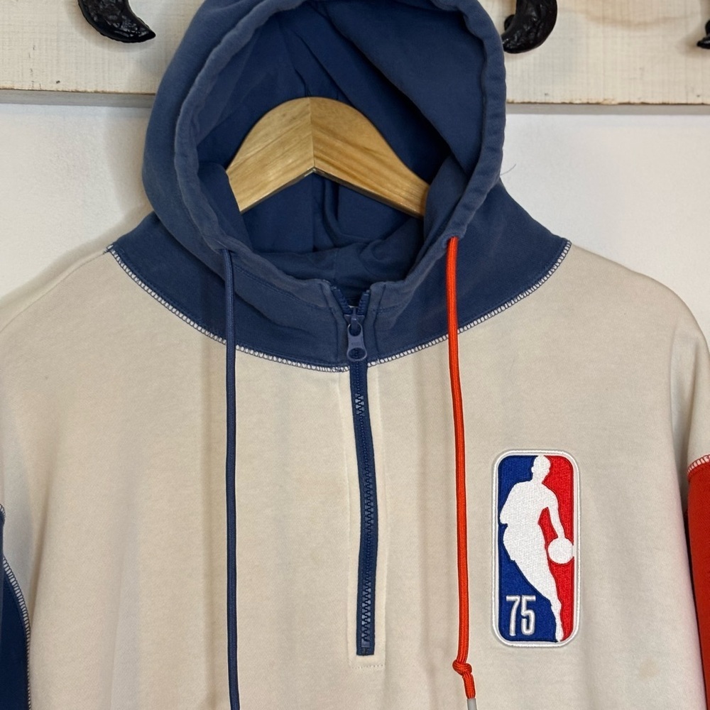 Nike NBA 75th Anniversary Red White Blue Hoodie - Picture 5 of 11